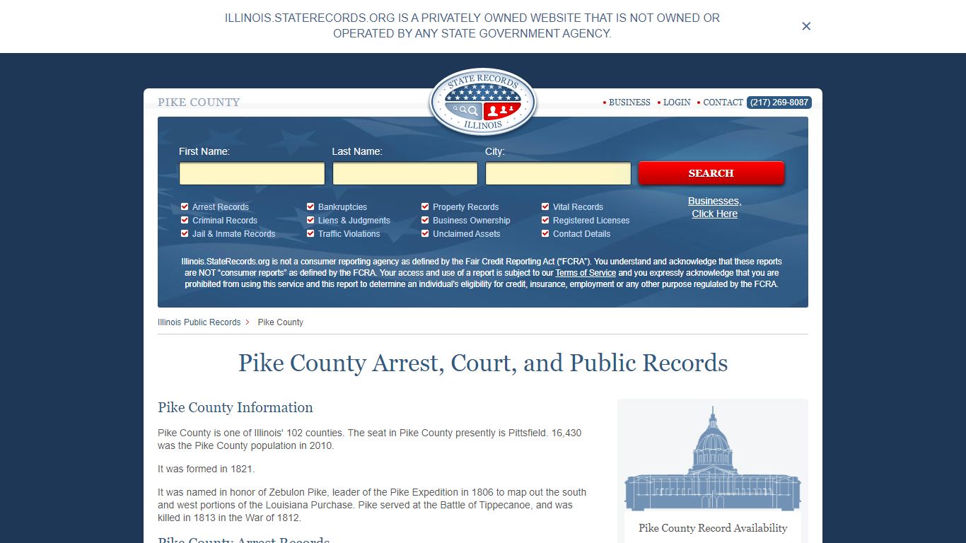 Pike County Arrest, Court, and Public Records